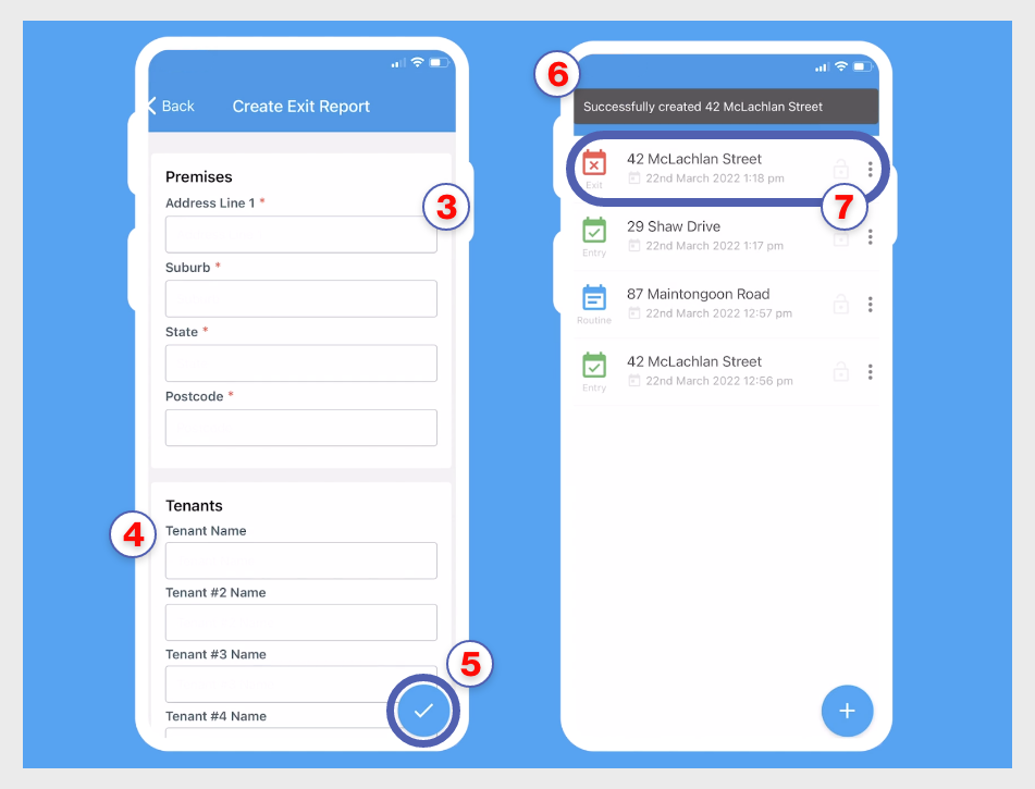 creating inspection report process